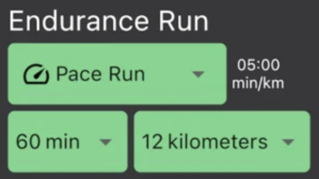 endurance run pace run drillstars